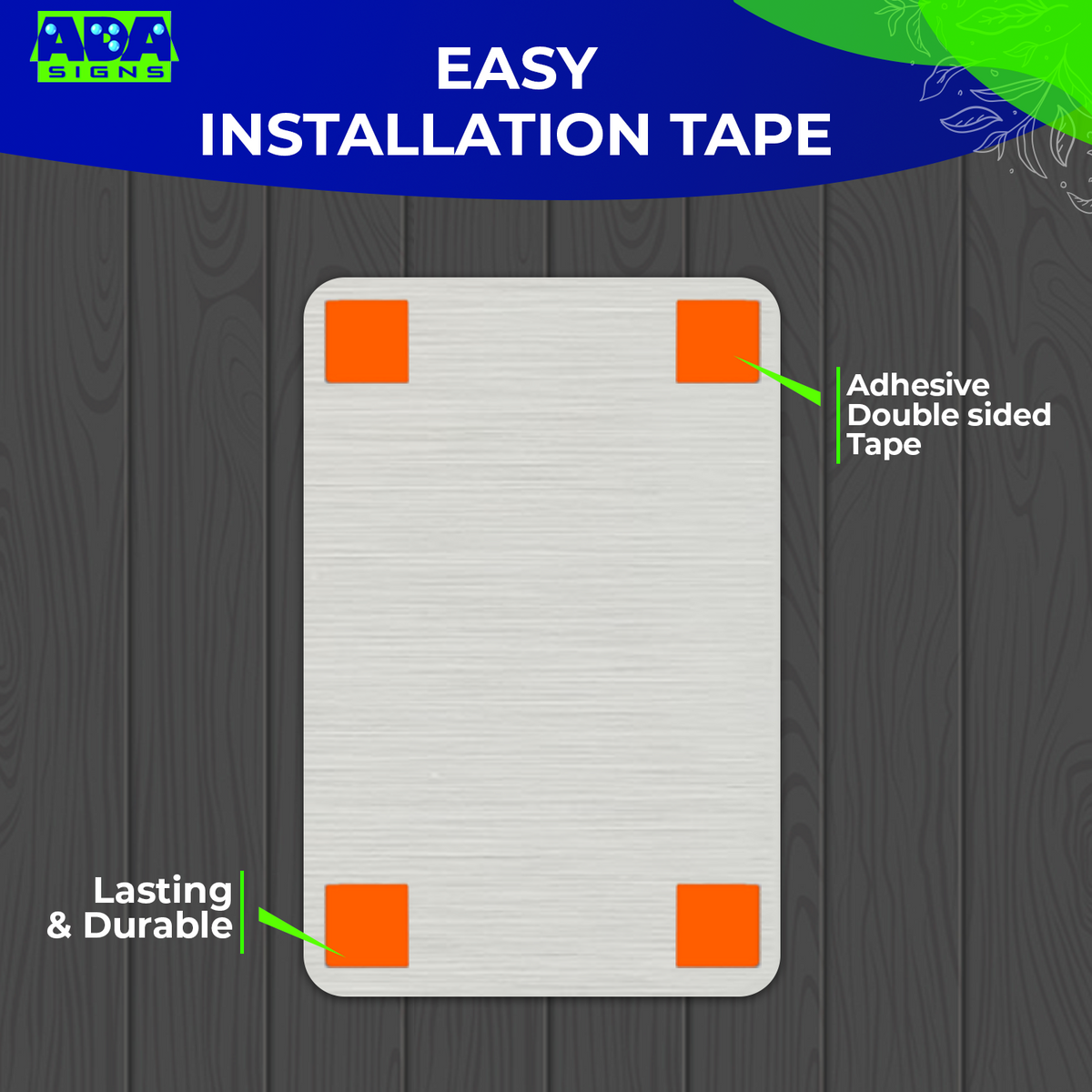 STAIRS Sign  - Brushed Silver Aluminum - ADA Compliant